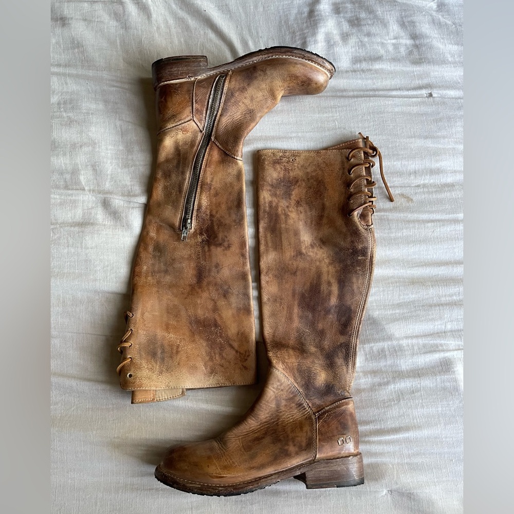 Bed Stu Manchester tall boot in tan rustic women’s 7.5 knee high - Picture 6 of 9